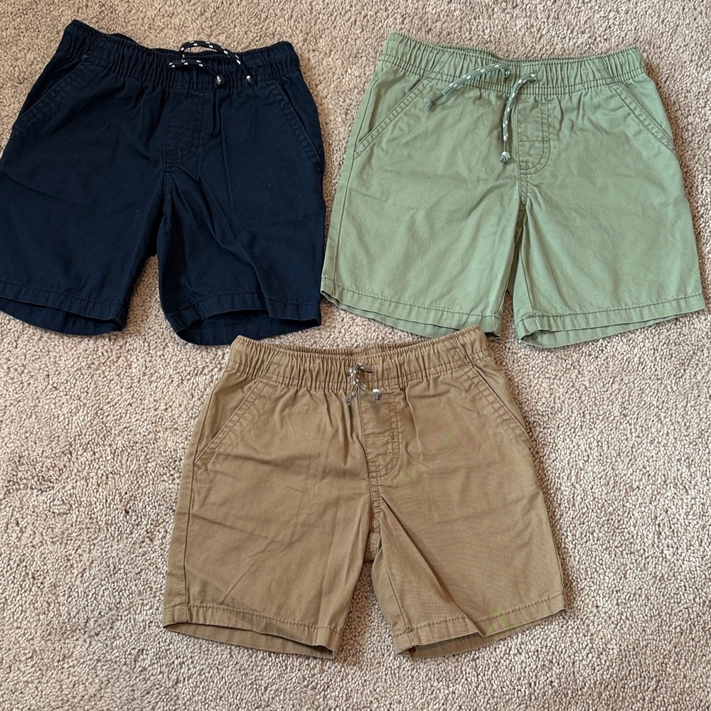 Cat & Jack Toddler Boys 4T Shorts - Navy, Olive, and Khaki